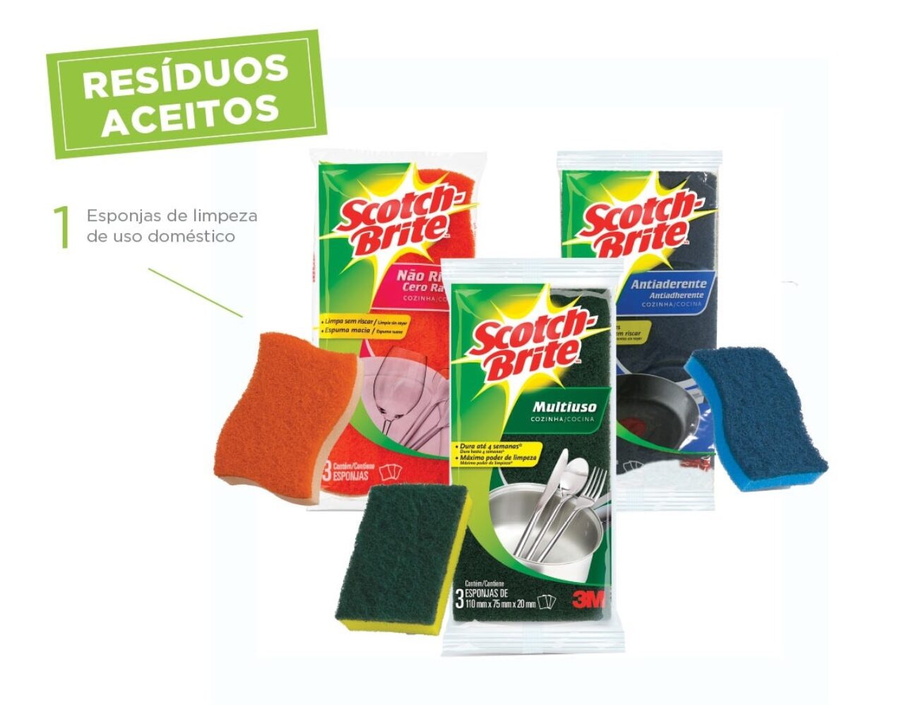 Programa Nacional de Reciclagem de Esponjas Scotch-Brite.
