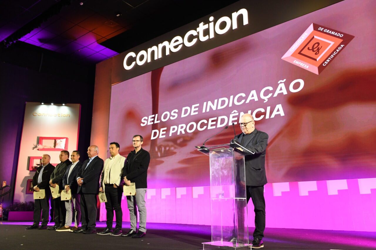 Maurício Brock representou os agraciados da Achoco no discurso. Foto: Rafael Cavalli.