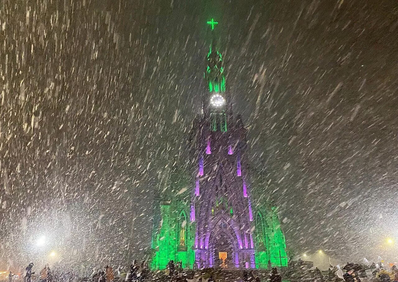 Neve em Canela em Julho de 2021 - Foto: Reprodução/MetSul