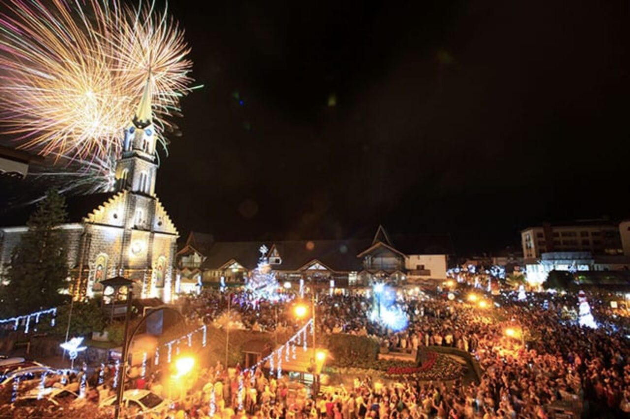 Natal Luz de Gramado: Show da Virada.  Foto: Cleiton Thiele/SerraPress
