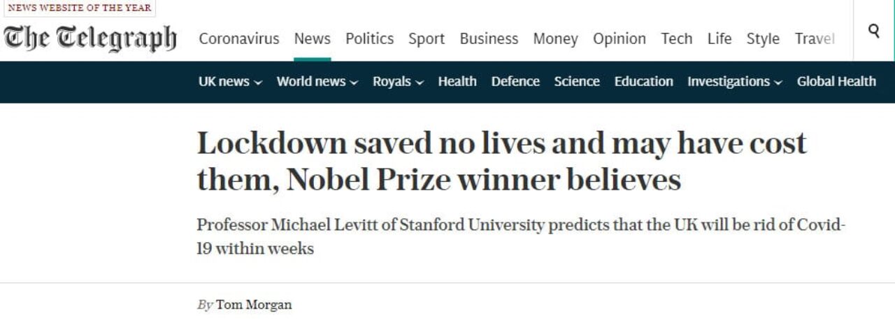 https://www.telegraph.co.uk/news/2020/05/23/lockdown-saved-no-lives-may-have-cost-nobel-prize-winner-believes/