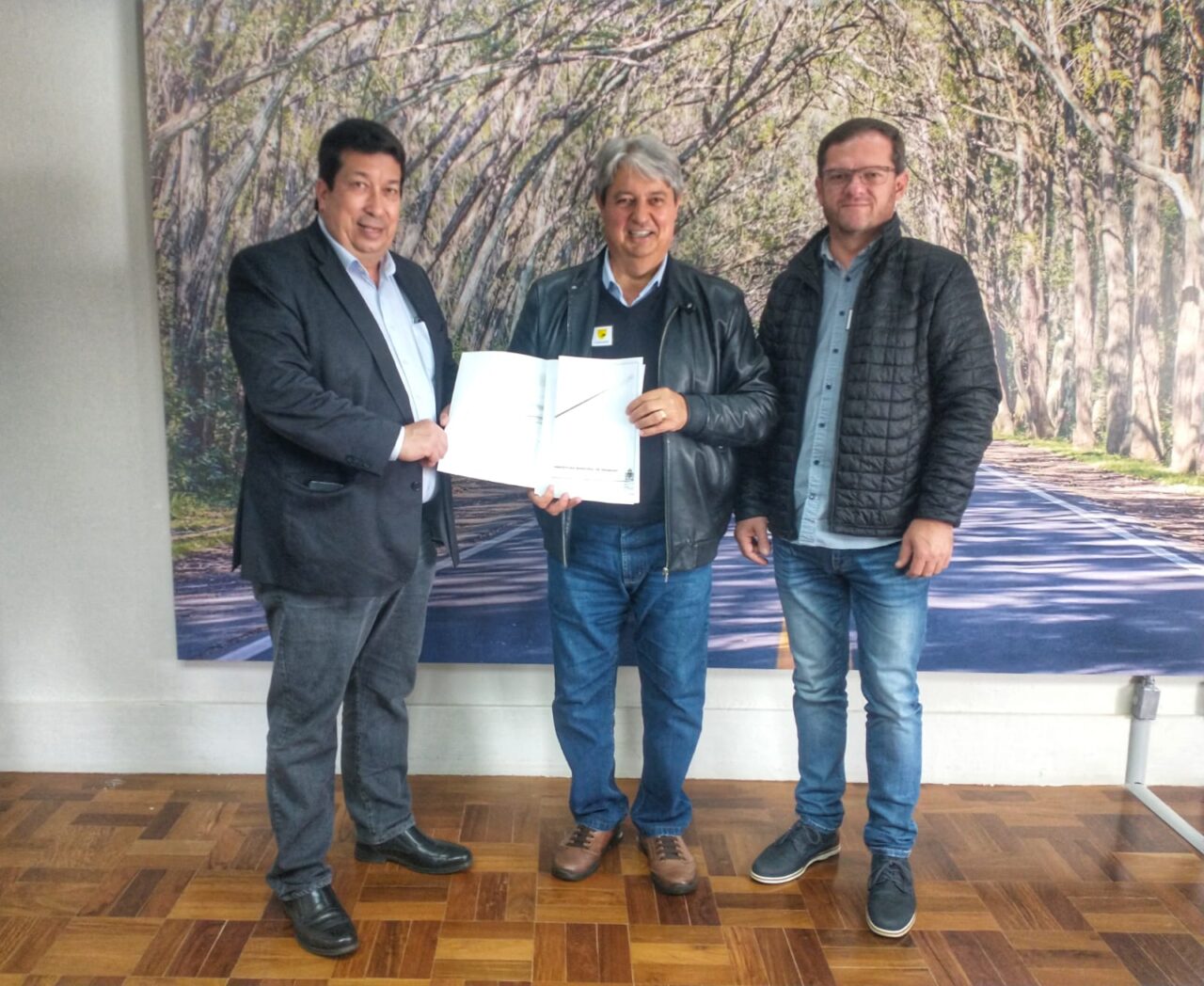 Foto: Luís Fernando Pereira Vanacôr, Nestor Tissot e Rafael Ronsoni.