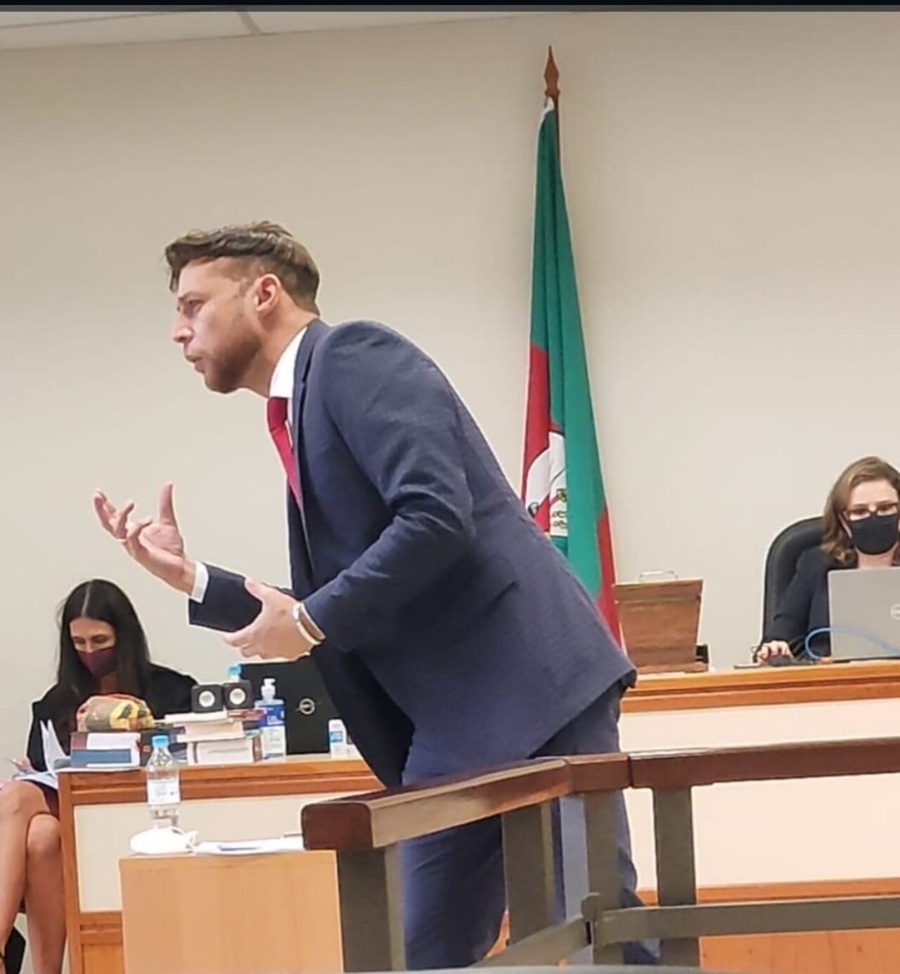Ricardo Cantergi, durante o julgamento