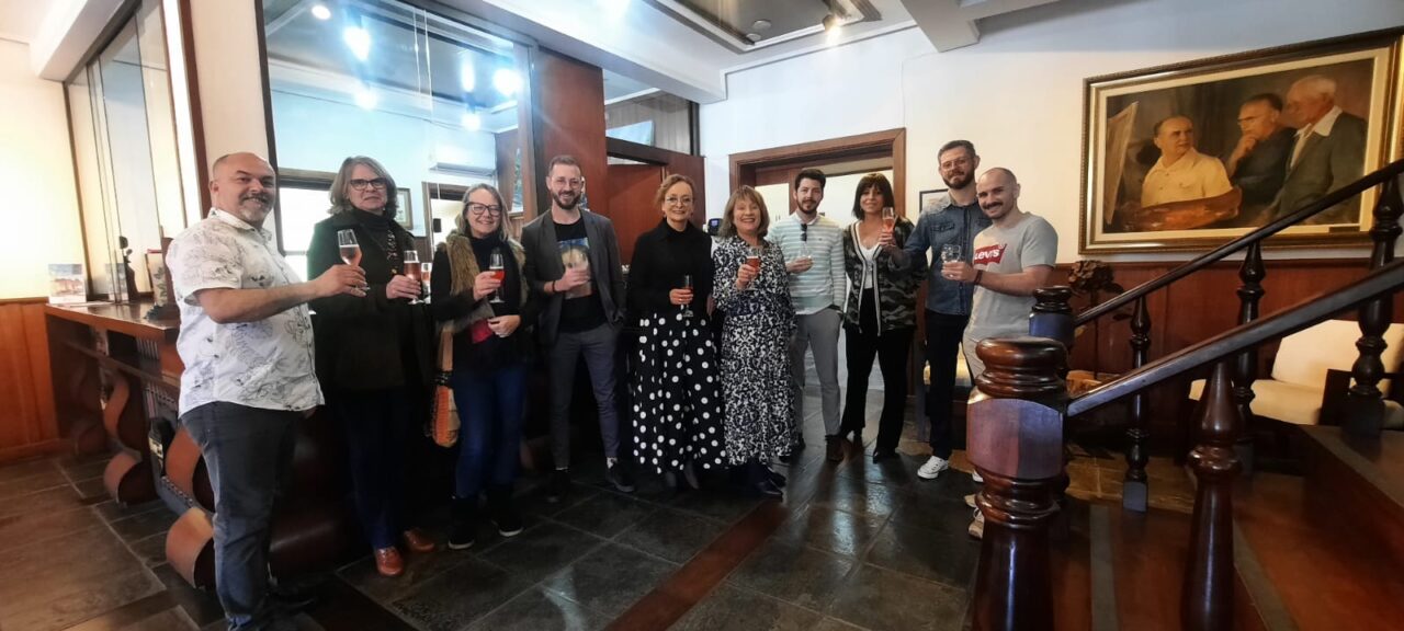 Secretaria da Cultura comemorando a inauguração