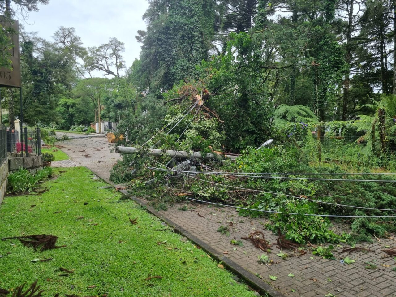 Estragos na Vila Suzana, em Canela