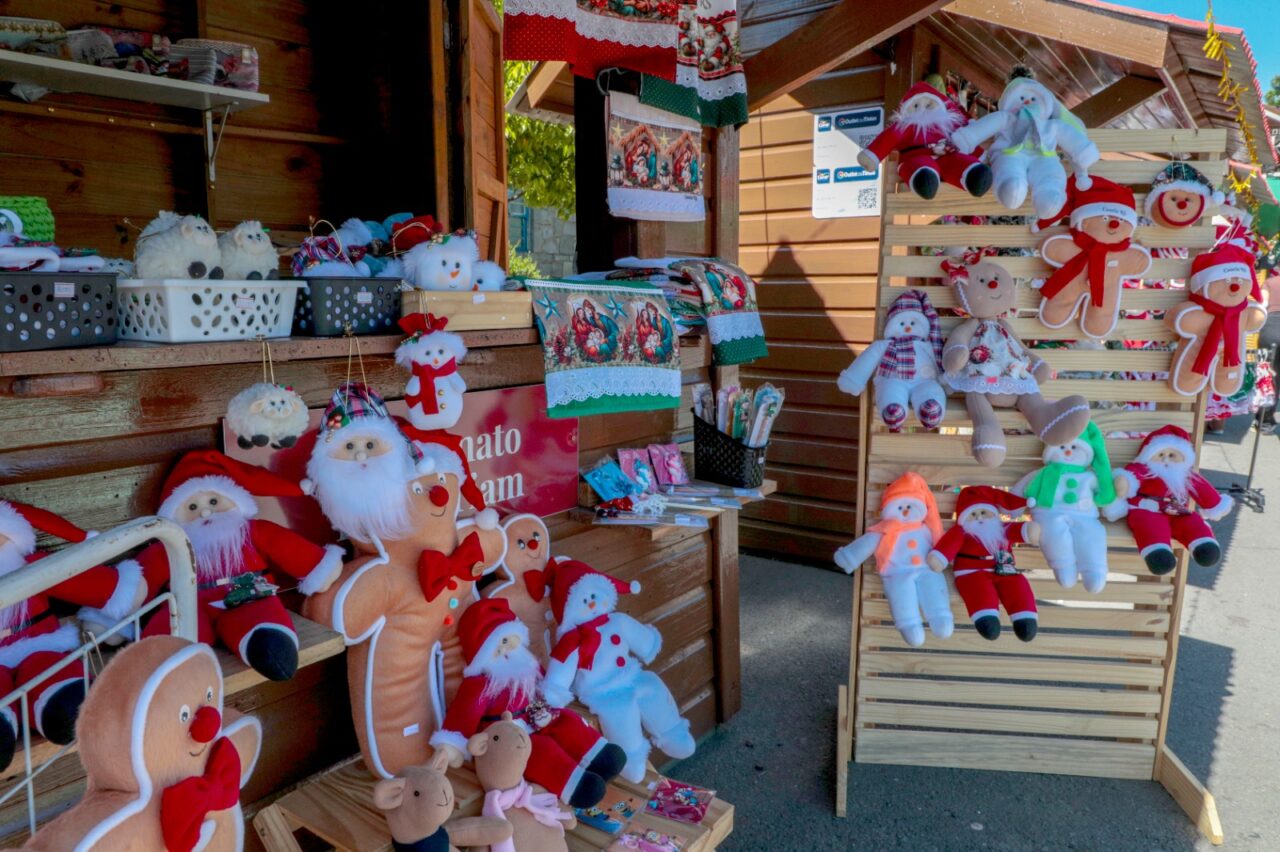 Na foto peças confeccionadas por artesãos canelenses durante o Sonho de Natal
Foto: Cleiton Thiele
