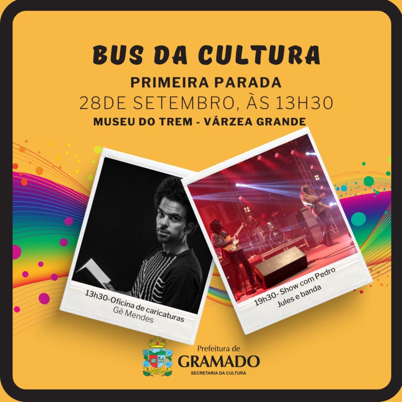 Gê Mendes e Pedro Jules e Banda serão as atrações.