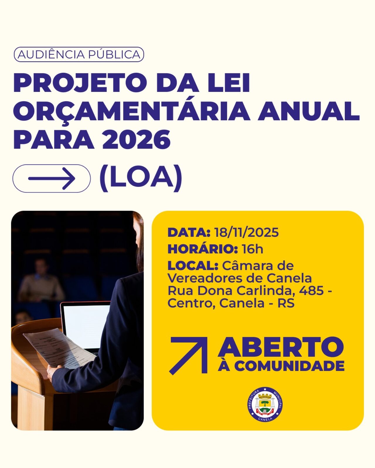 card audiência Pública