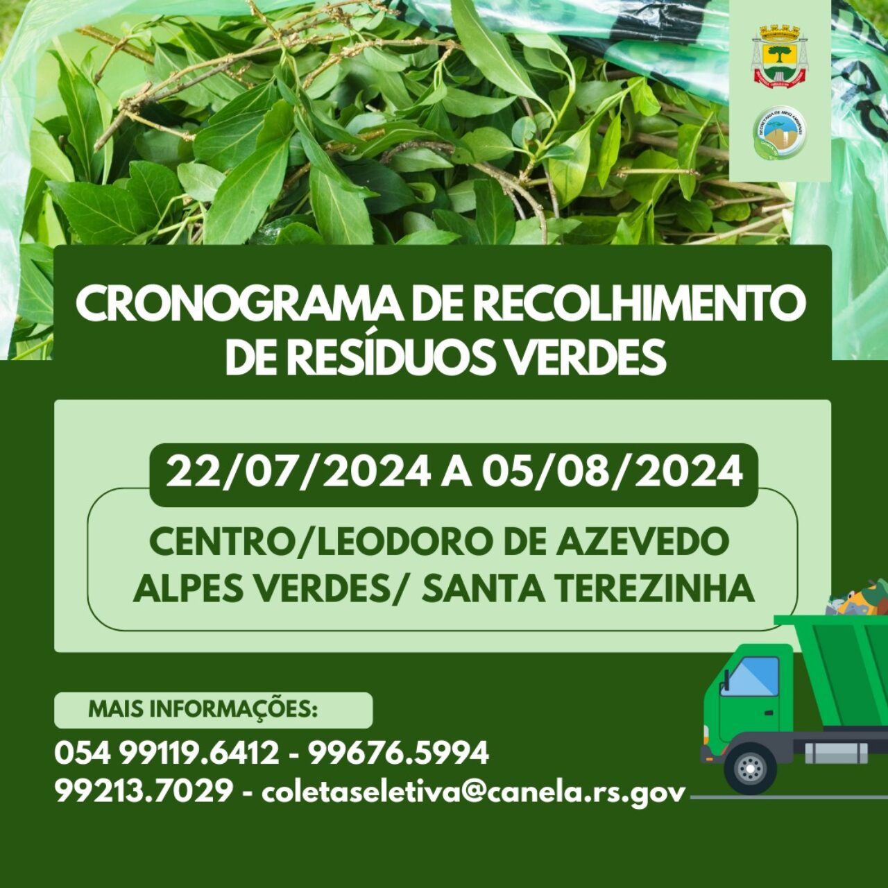 card lixo verde
