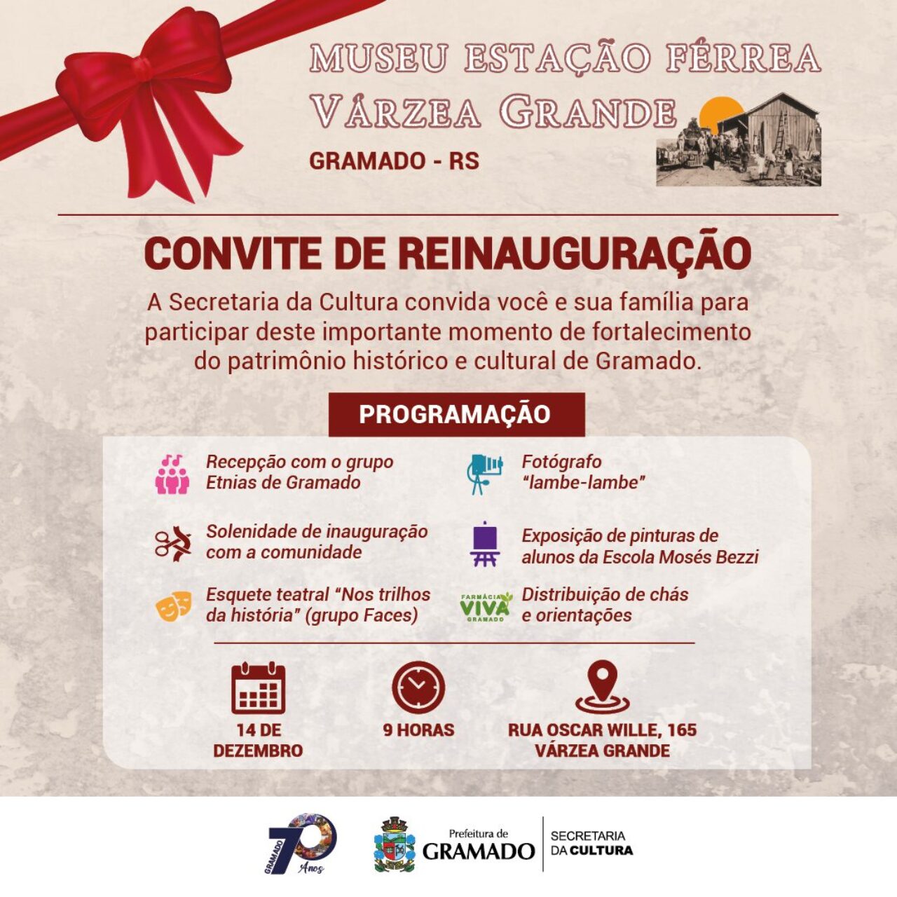card reinauguração