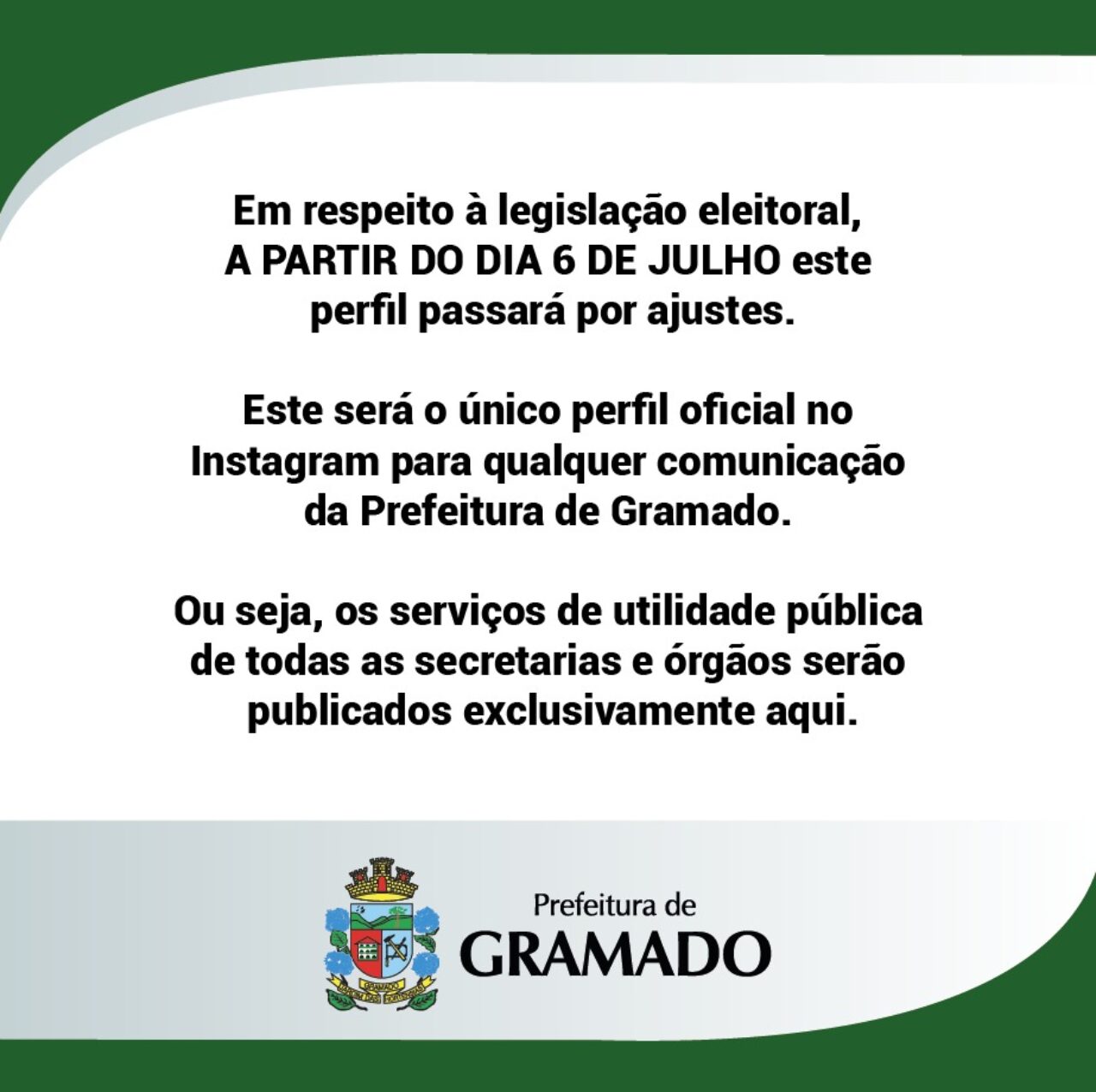 Instagram: @prefeituradegramado