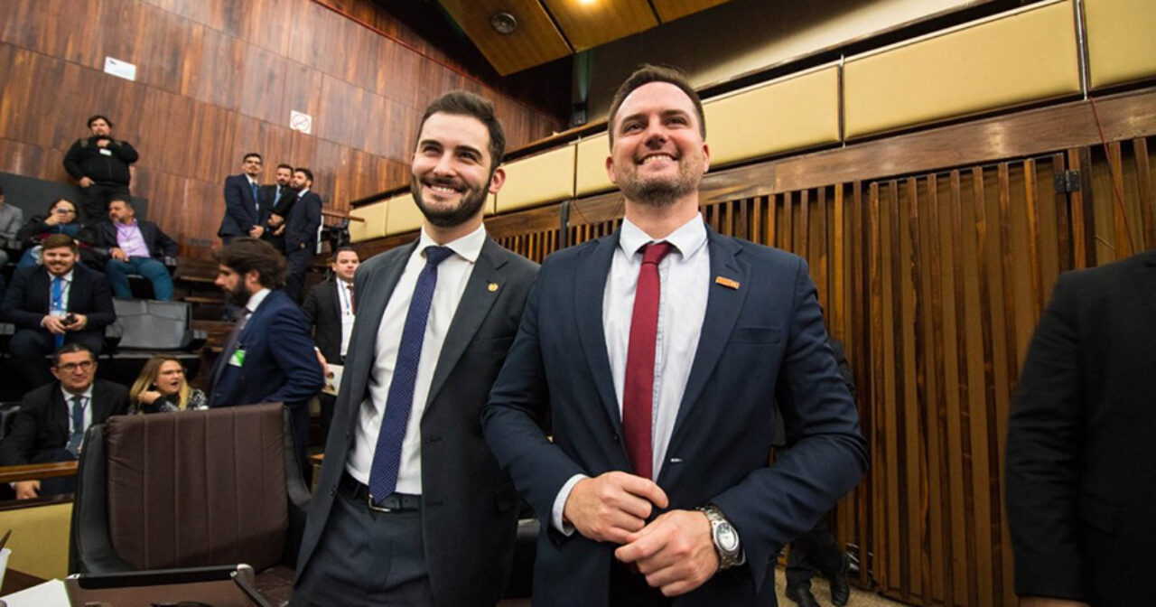 Foto: Talles Kuznler - Deputados Giuseppe Riesgo e Fábio Ostermann (Novo)