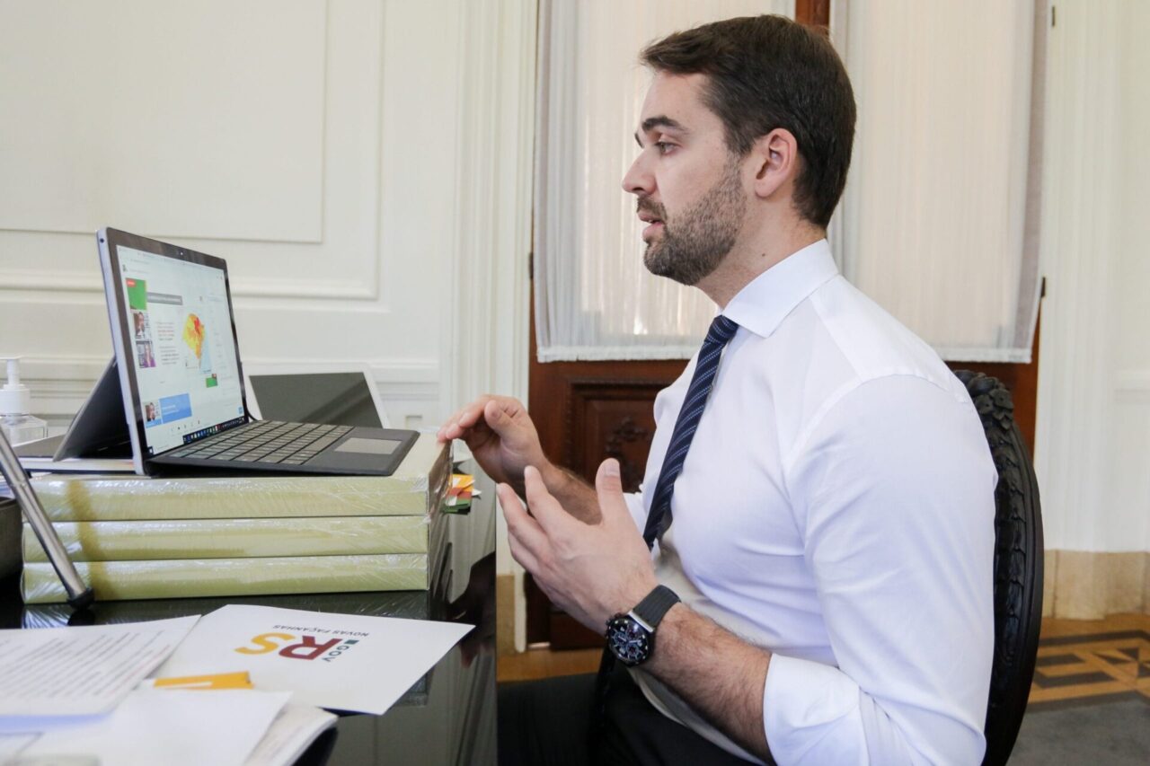 O governador Eduardo Leite - 
Foto: Felipe Dalla Valle/Palácio Piratini