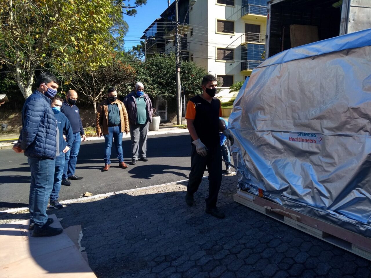 Equipamento chegou na manhã desta quinta
Foto: Reprodução